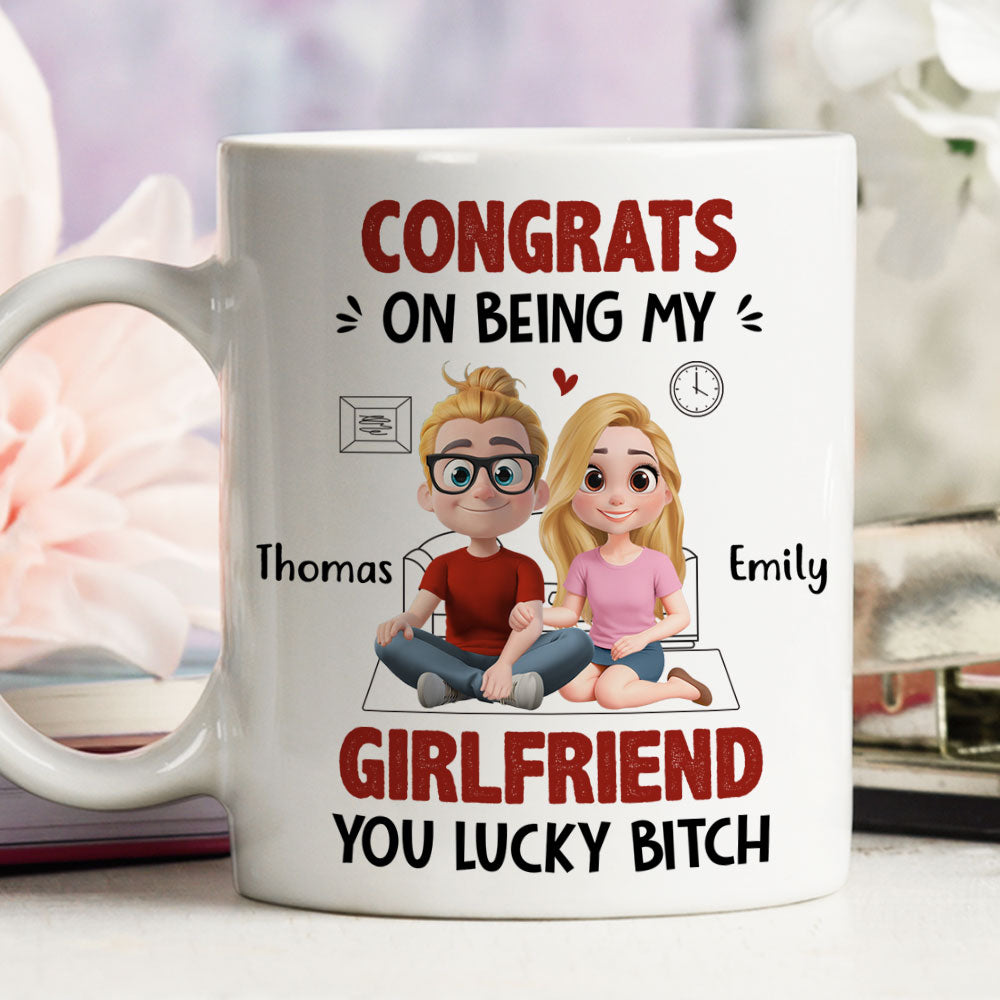 Custom Anniversary Keepsake Gifts For Couple • My Wife Won The Jackpot - Personalized Coffee Mug