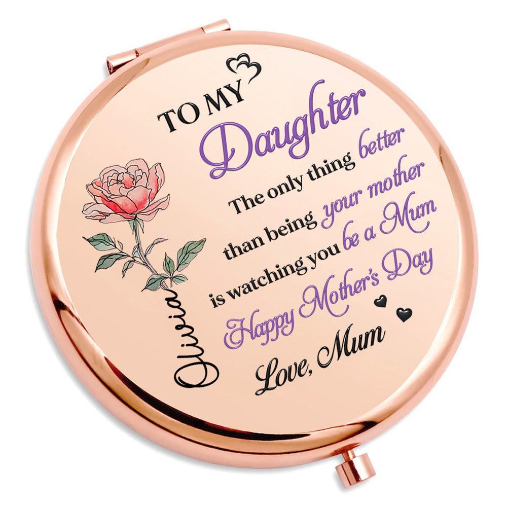 Love From Mom Mum - Personalized 3D Effect Compact Mirror