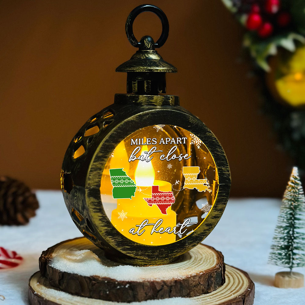 Custom Family Christmas Gifts, Holiday Decor • Home Is Where - Personalized Christmas Lantern
