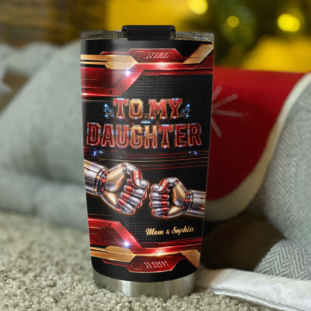 Custom Christmas Birthday Gifts For Children • Through Every Challenge In Life - Personalized 3D Effect Tumbler