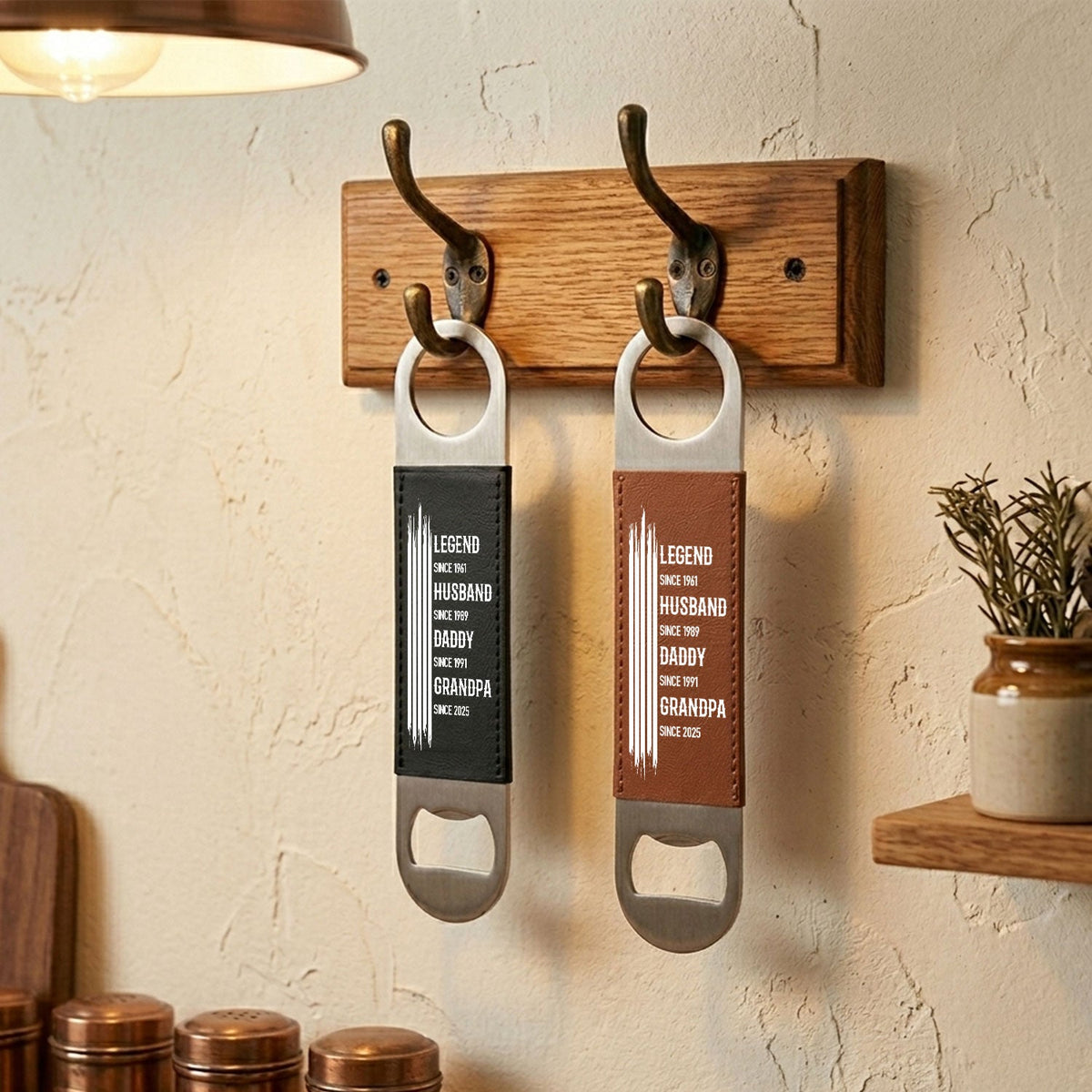The Original Legend - Personalized Leather Bottle Opener