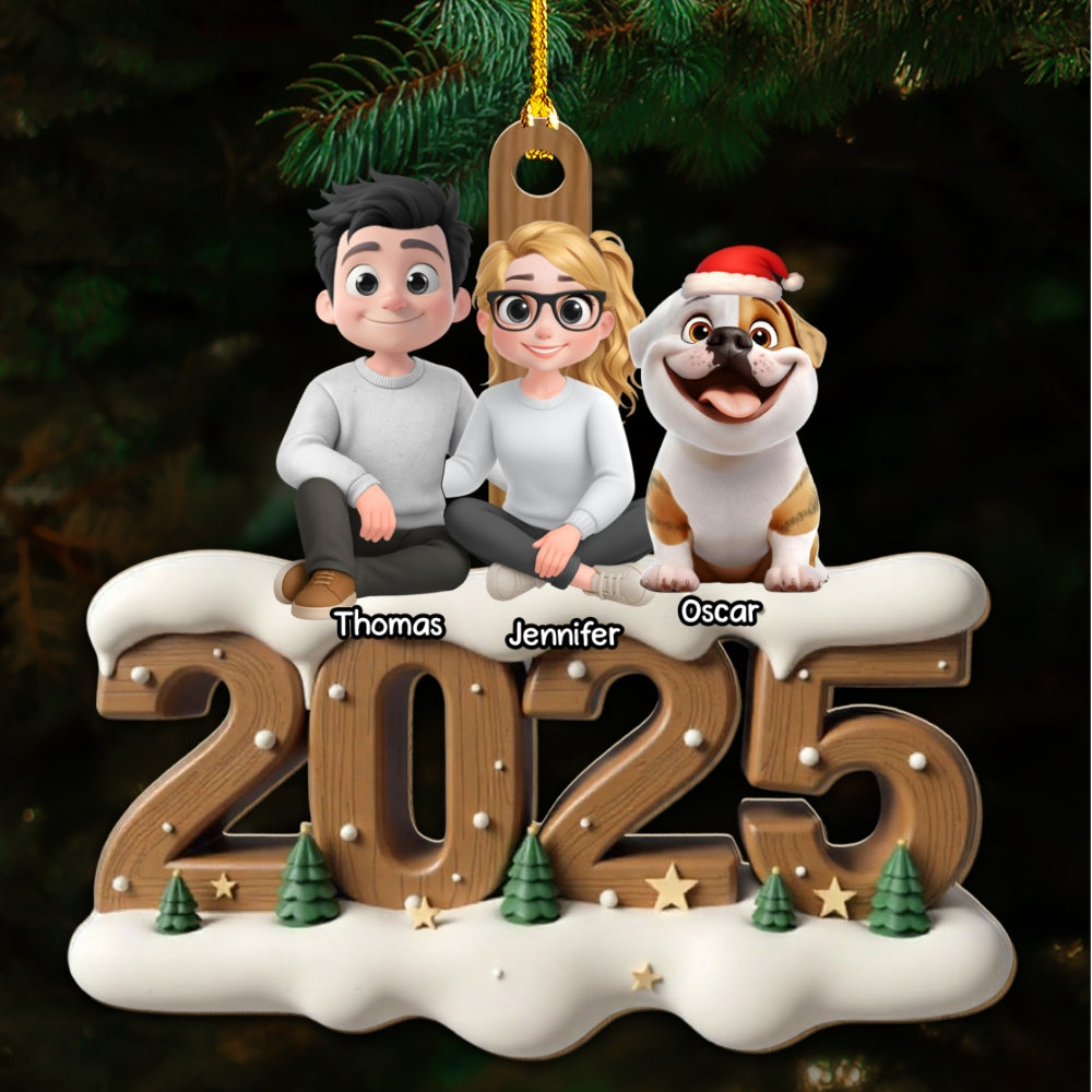 Custom Keepsake Christmas Ornament •  From This Year Fur Ver - Personalized 3D Effect Wood Ornament