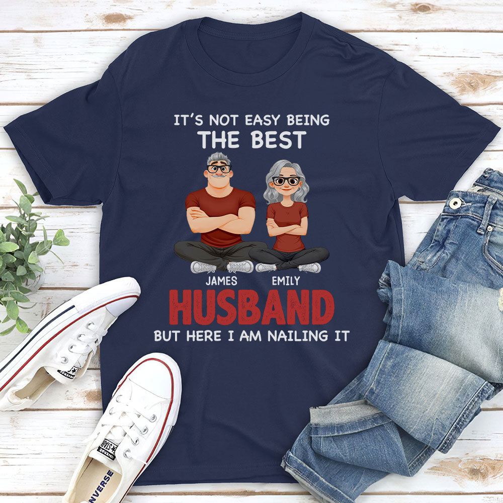 Custom Christmas Anniversary Keepsake Gifts For Husband • Being The Best Husband - Personalized Shirt
