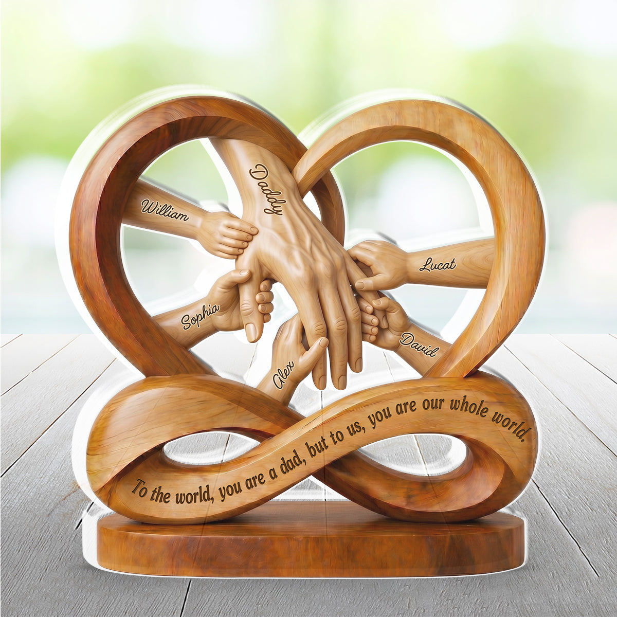 Custom Father's Day Decor, Gift for Dad & Grandpa • Dad You Mean Everything - Personalized Acrylic Plaque