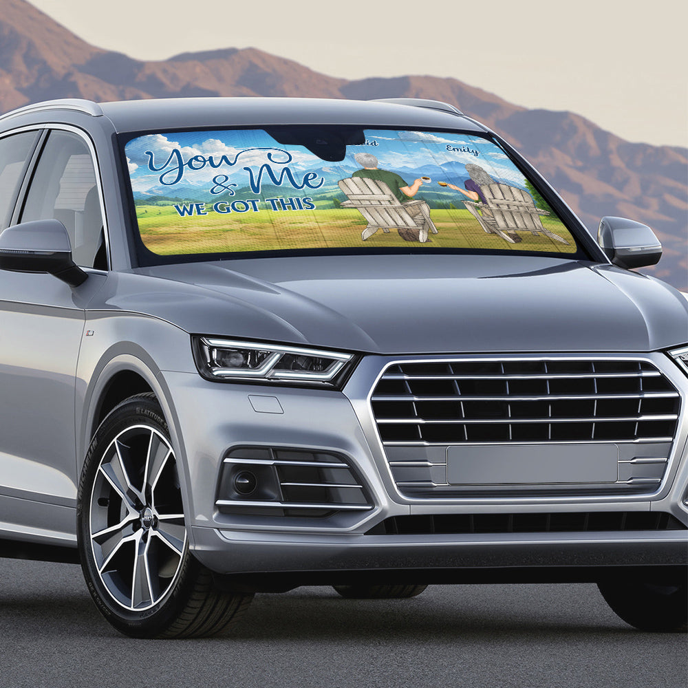 You And Me - Personalized Car Sunshade