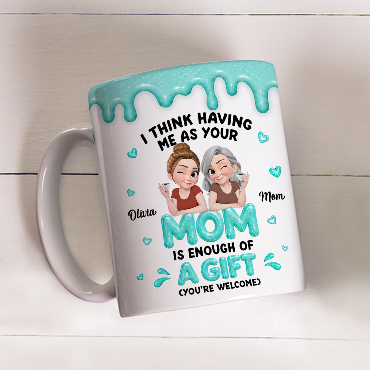 Custom Christmas & Birthday Gift for Daughter • Forever My Girl - Personalized Coffee Mug