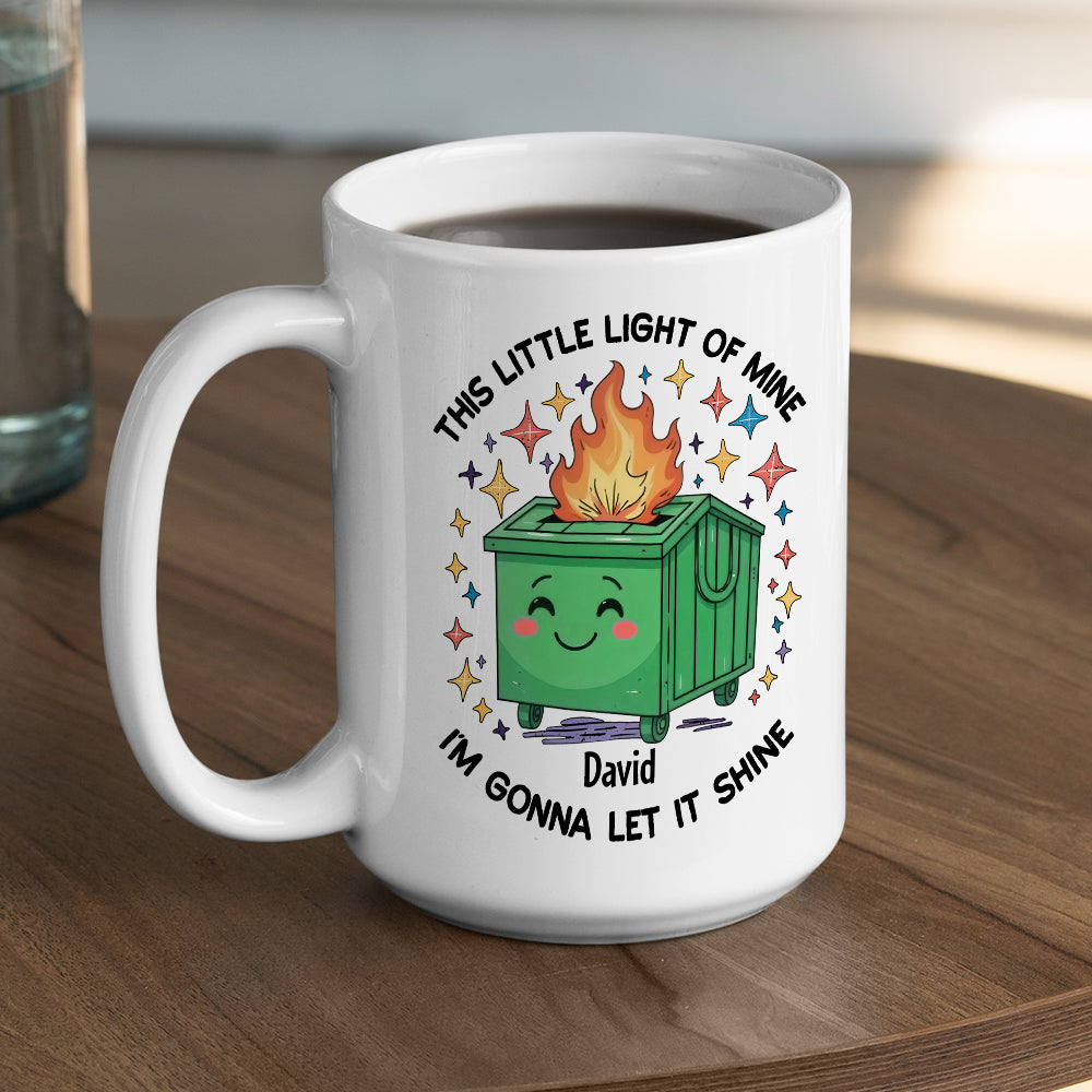 Custom Coworker, Christmas & Birthday Team Appreciation Gift • Dumpster On Fire - Personalized Coffee Mug