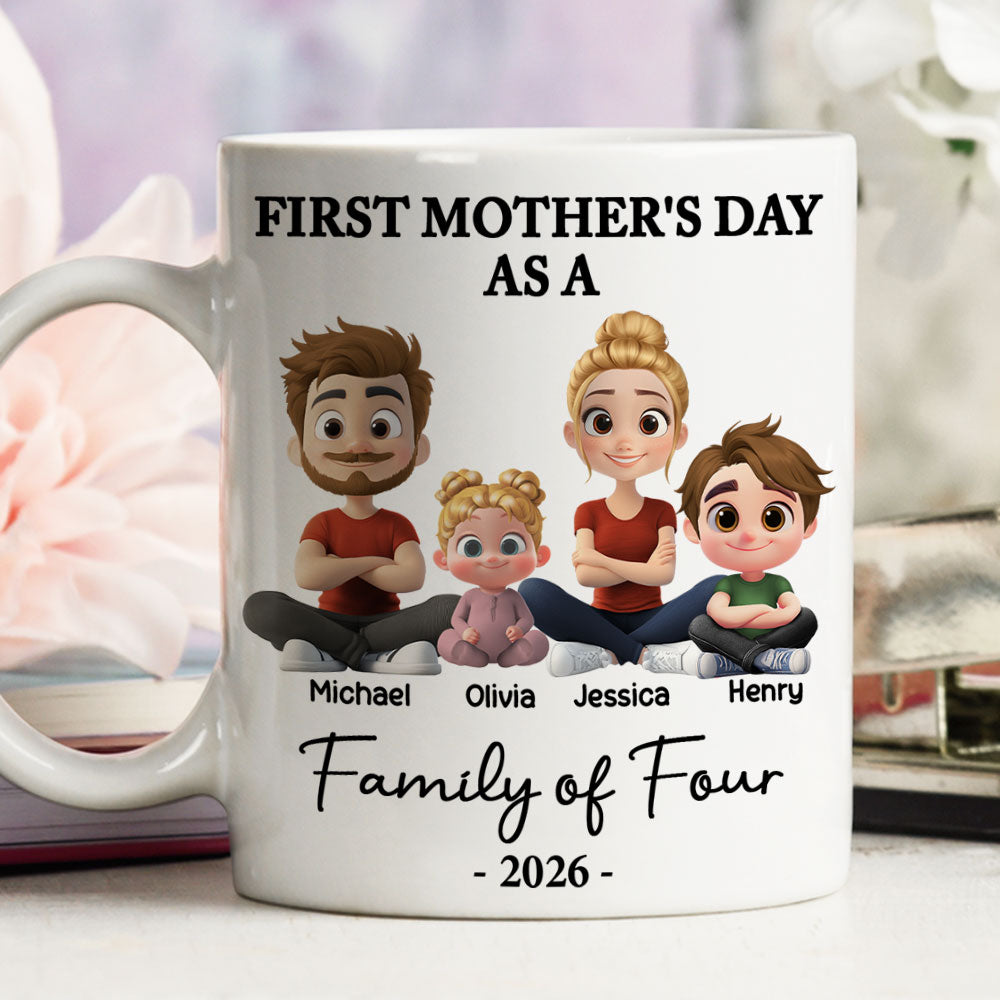 Custom First Mother's Day, Christmas Gift for New Mom • First Mother Day 2 - Personalized Coffee Mug
