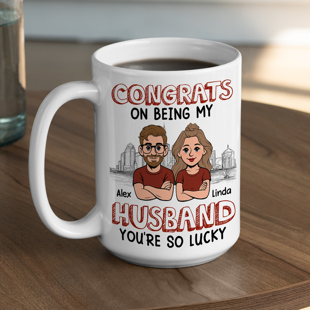 Custom Anniversary Keepsake Gifts For Couple • Being My Hubby - Personalized Coffee Mug