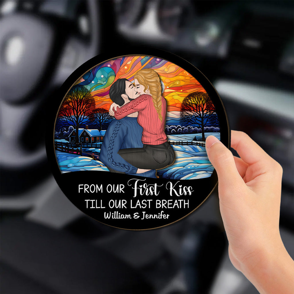 Our First Christmas Together - Personalized Car Visor Clip