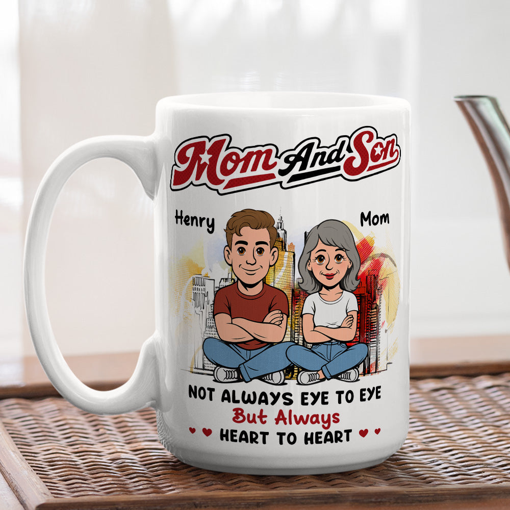 Custom Father's Day Gift For Son • We Stand Together Always - Personalized Coffee Mug