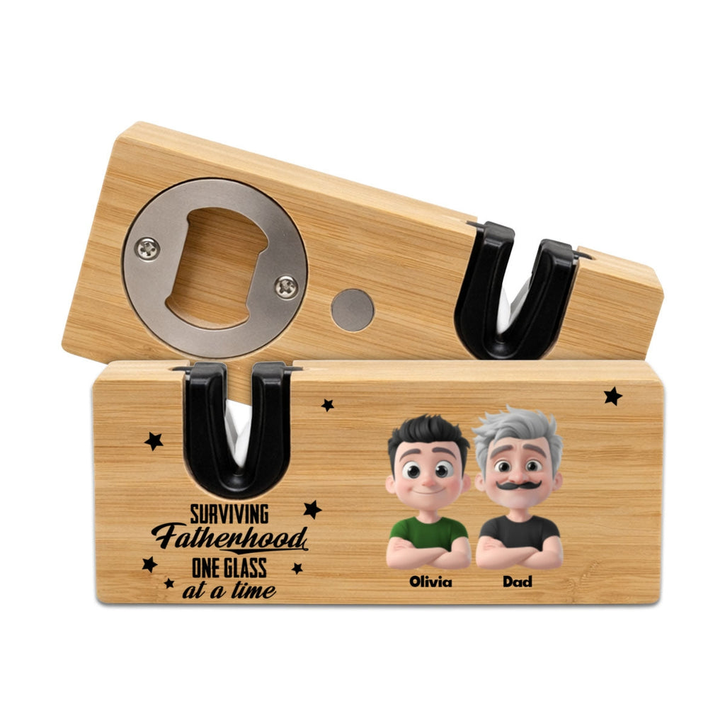 Surviving Fatherhood - Personalized Opener Sharpener Stowel