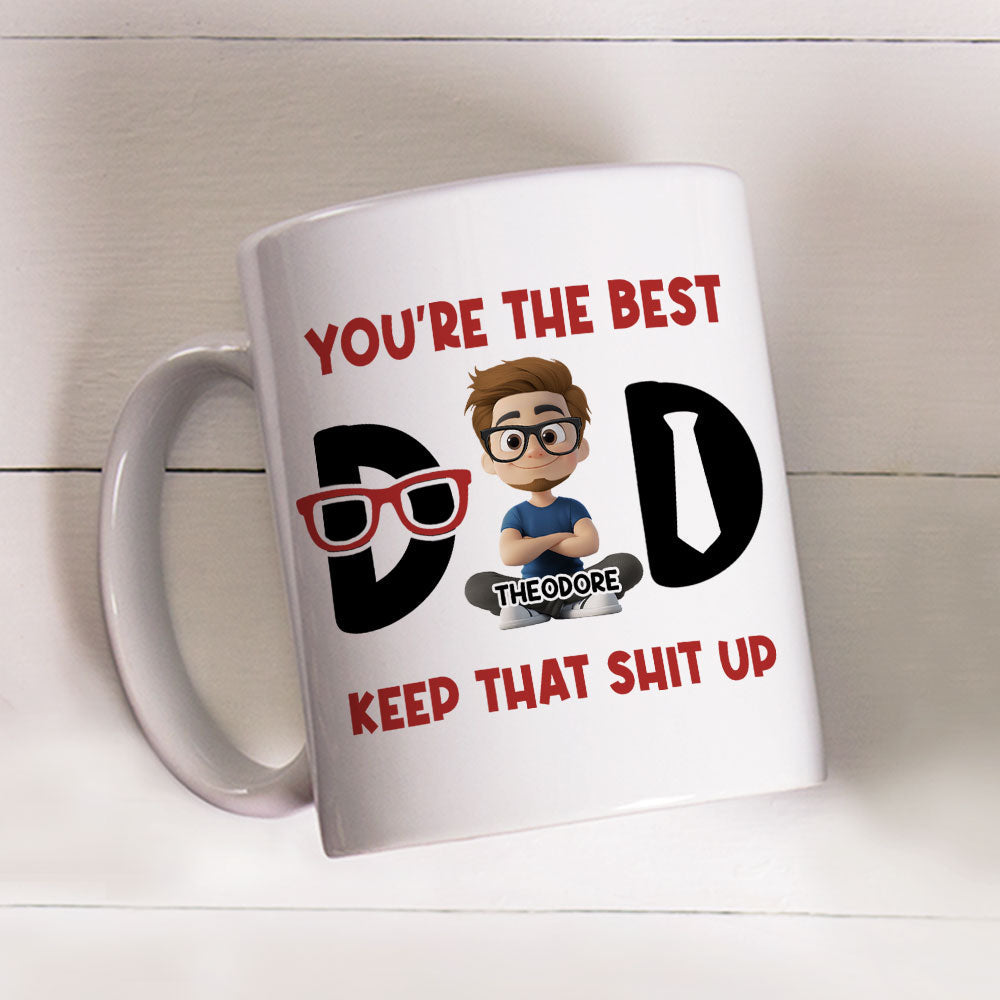 Custom Father's Day, Special Gift for Dad & Grandpa • Best Dad - Personalized Coffee Mug