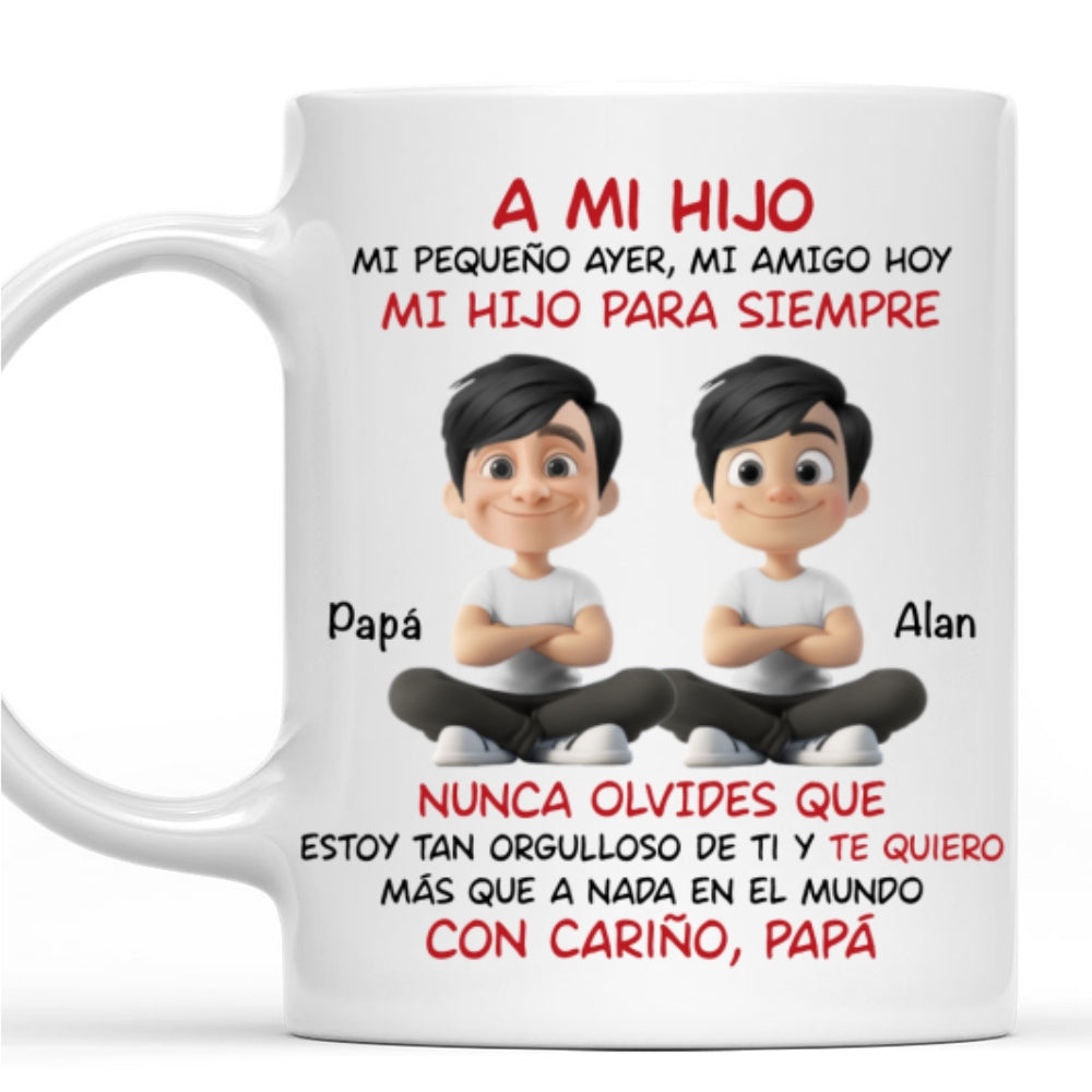 Custom Christmas & Birthday Gift for Son • Mi Hijo Para Siempre - Taza Personalizada