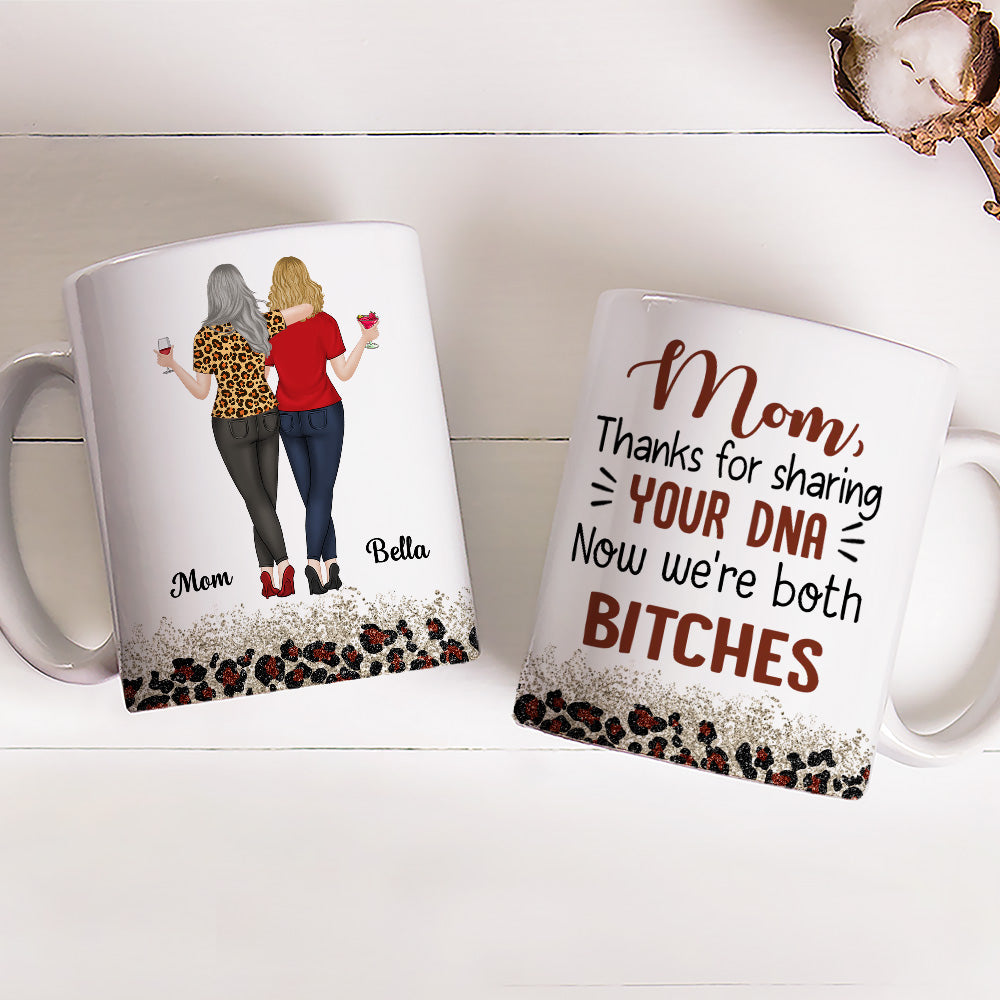 Custom Christmas & Birthday Gift for Mom • Your DNA - Personalized Coffee Mug