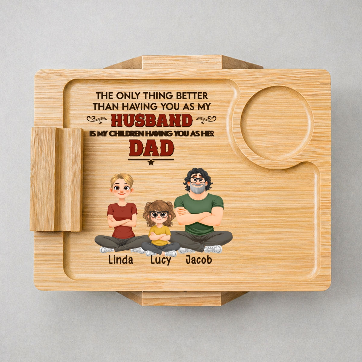 The Better Thing - Personalized Wooden Couch Arm Table