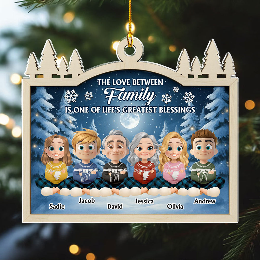 Custom Brothers & Sisters Christmas Ornament •  The Greatest Gift Gave Us - Personalized Acrylic Ornament