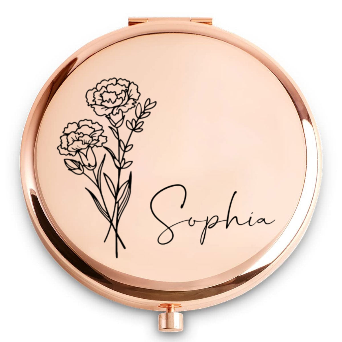Every Best Friend Is A Special Flower - Personalized Compact Mirror