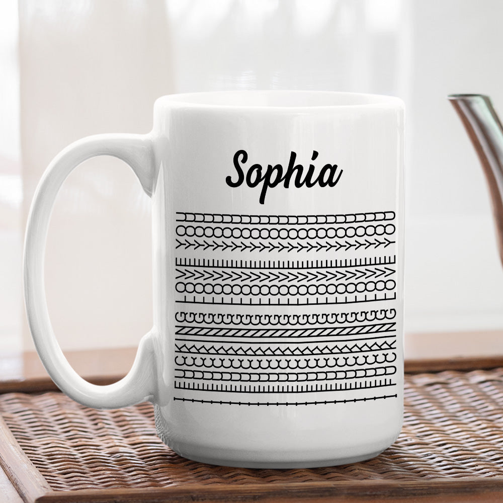 Custom Anniversary Keepsake Gifts For Couple • I Love You Hidden Message - Personalized Coffee Mug