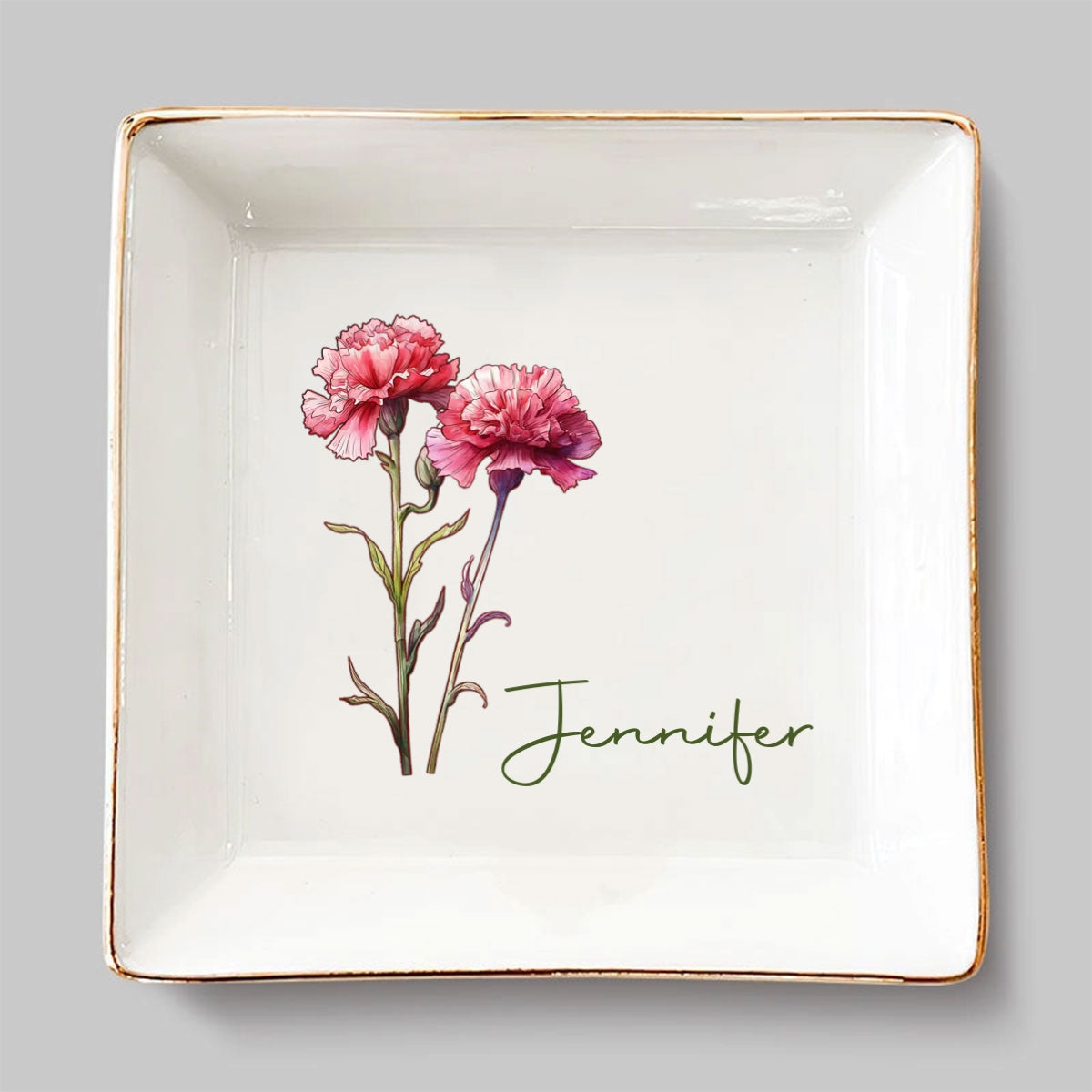 Custom Bestie Trinket Dish, Birthday Christmas Gift For Best Friend • You Are My Sunshine On A Cloudy Day- Personalized Jewelry Dish