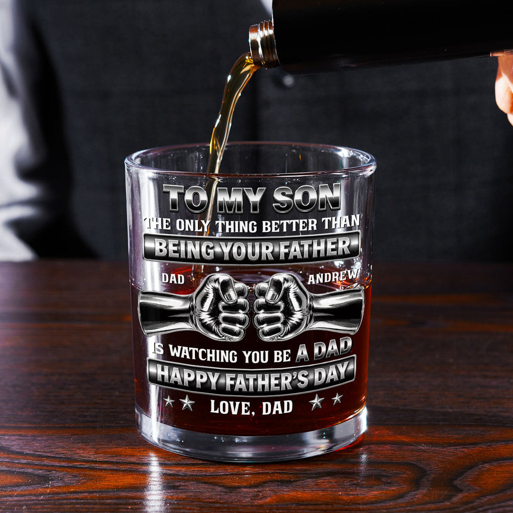 Better Than Being Your Dad - Personalized Whiskey Glass