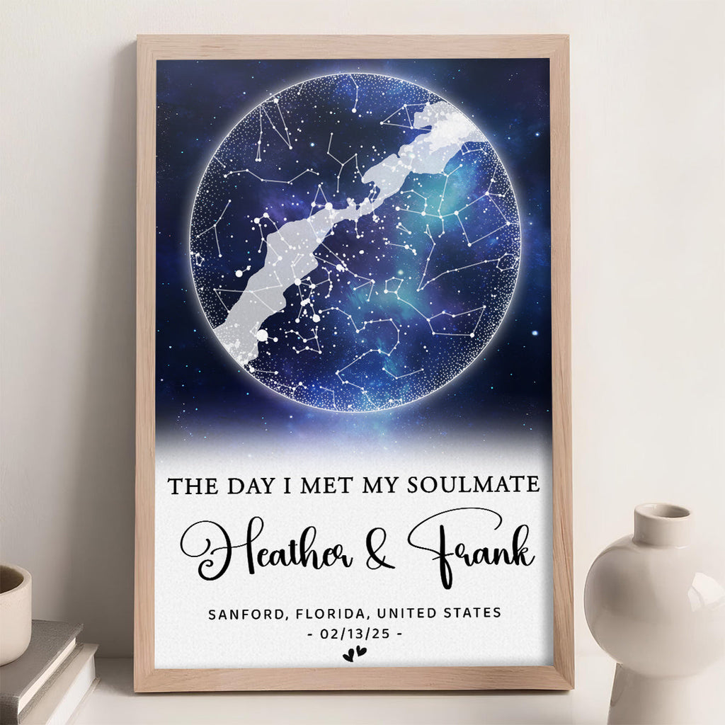 The Moment Our Hearts Met - Personalized Poster