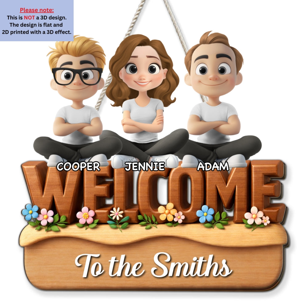 Custom 3D Home & Wall Decor, Birthday & Christmas Gift • We Are All Nice Here - Personalized 3D Effect Wood Sign
