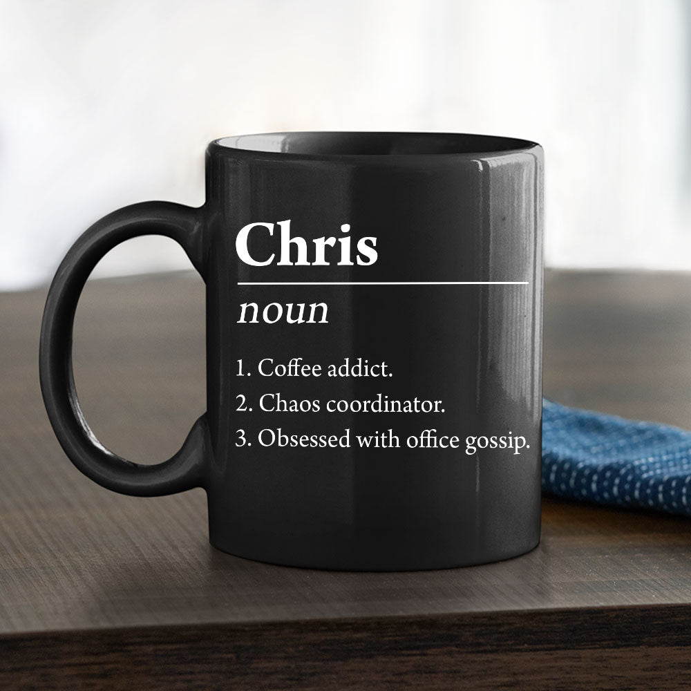 Custom Coworker, Christmas & Birthday Team Appreciation Gift • Name Definition - Personalized Coffee Mug