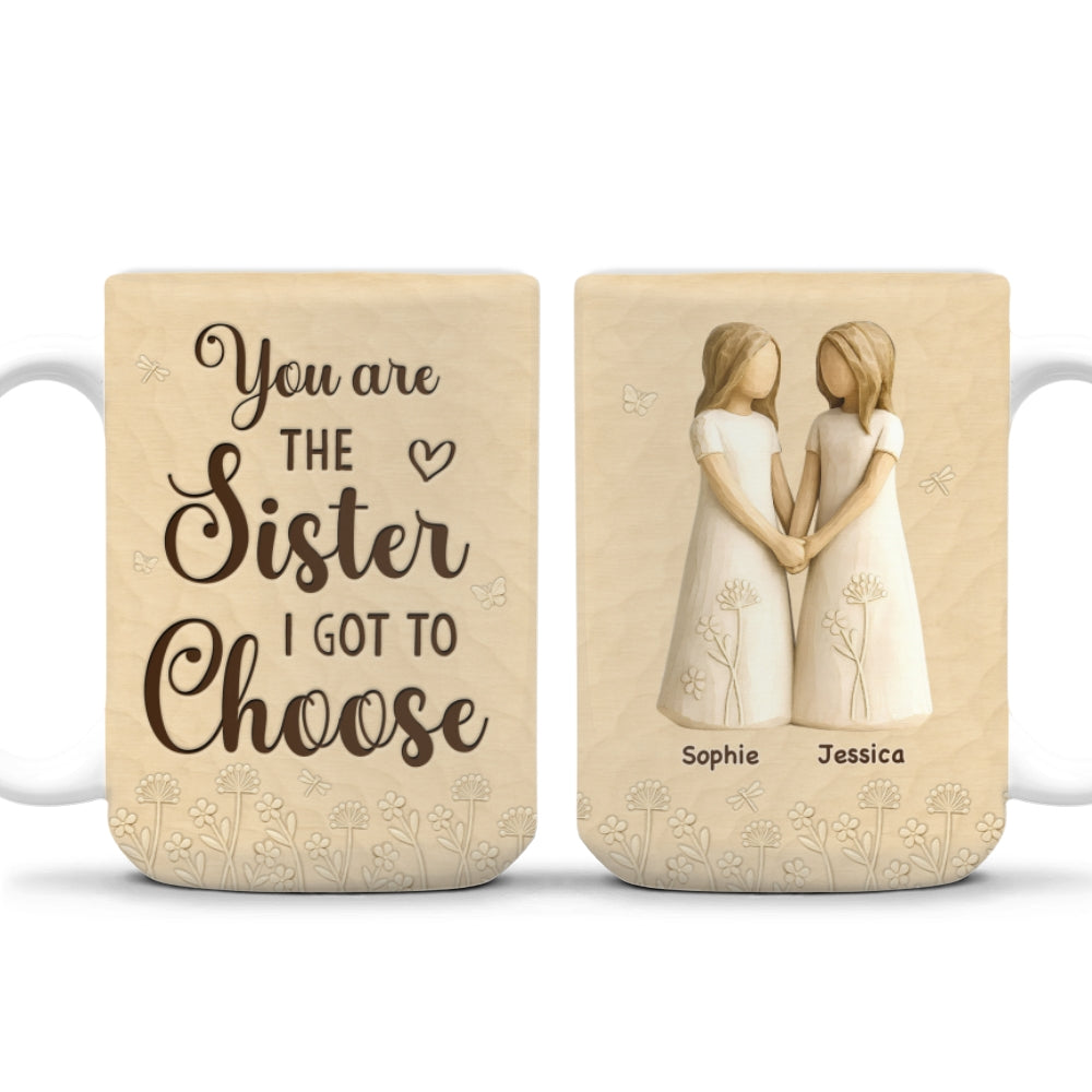 Custom Christmas & Birthday Gift For Sister • You Are The Sister - Personalized 3D Inflated Effect Coffee Mug