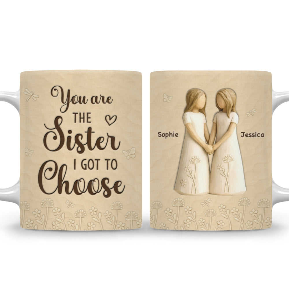 Custom Christmas & Birthday Gift For Sister • You Are The Sister - Personalized 3D Inflated Effect Coffee Mug