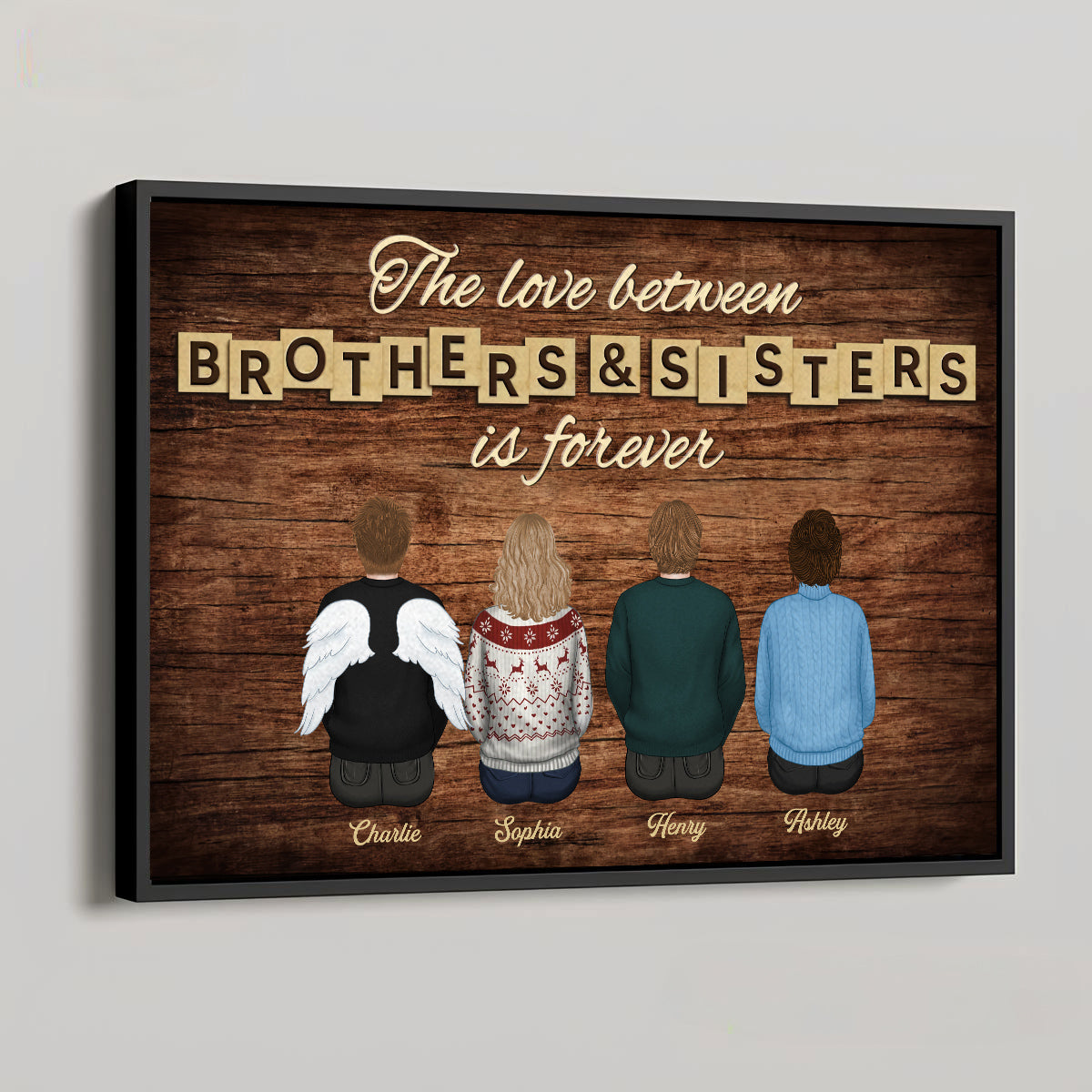 Brothers And Sisters - Personalized Poster