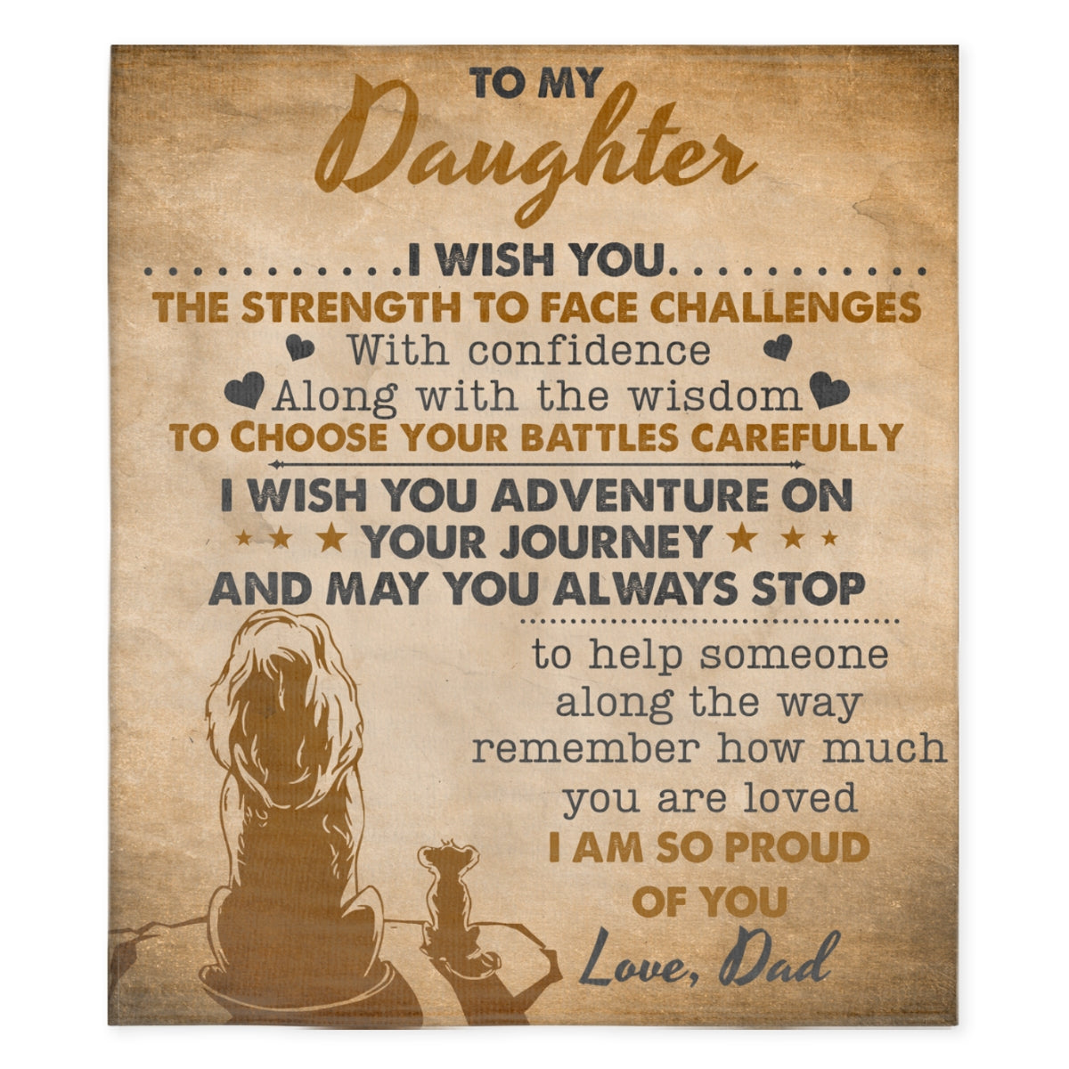 Wish You The Strength - Personalized Fleece Blanket