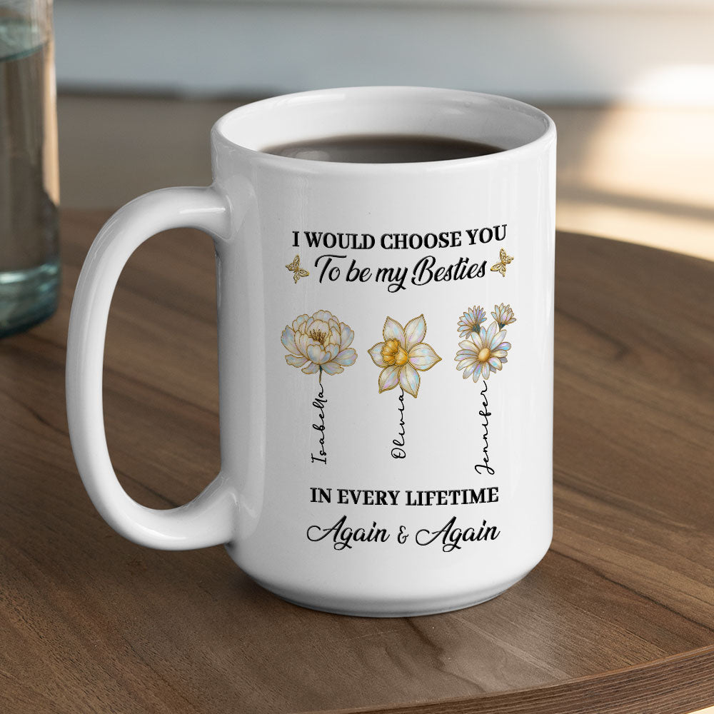 Custom Christmas & Birthday Gift for Brother & Sister • True Friends Always - Personalized Coffee Mug