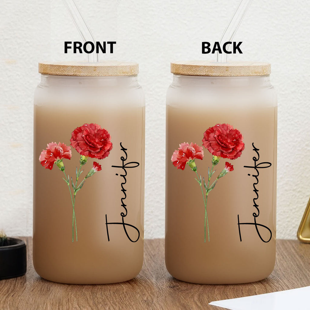 Live Bloom Wildly - Personalized Glass Can
