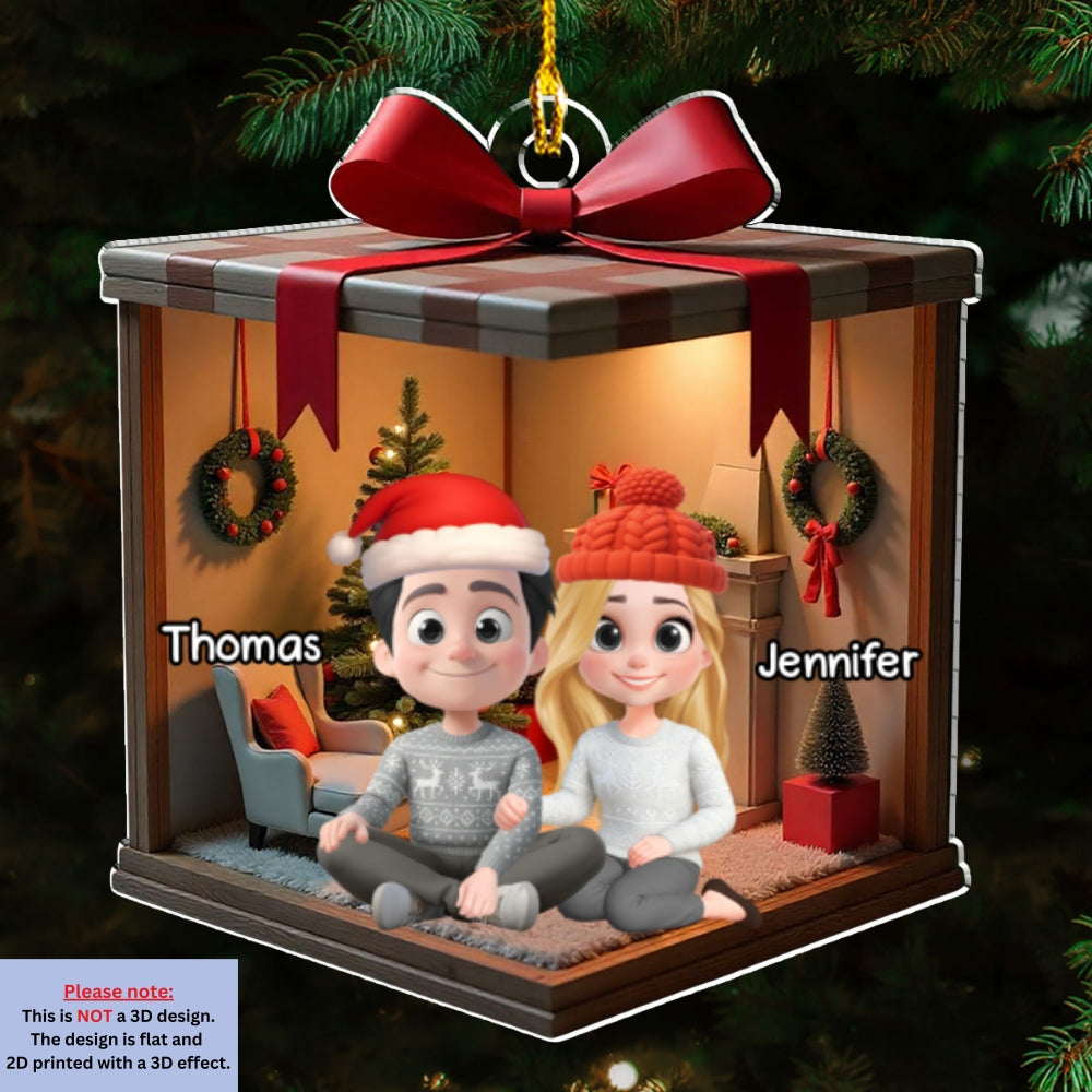 Custom Family Ornament, Christmas Gift for Family Members •  2025 Christmas - Personalized Acrylic Ornament