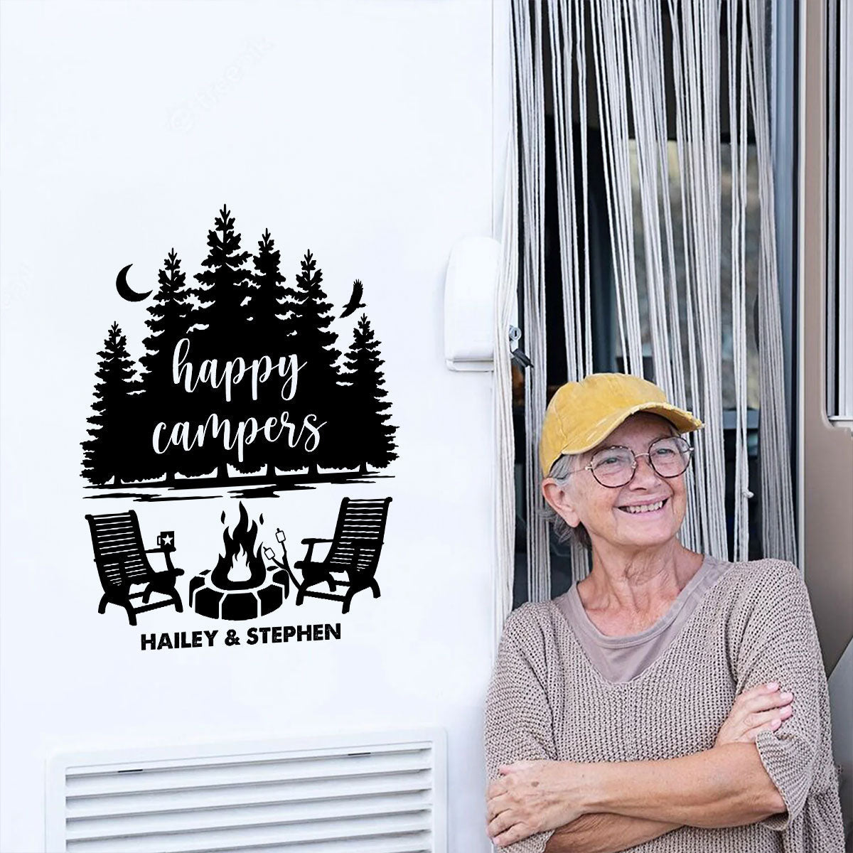Our Happy Place - Personalized Decal