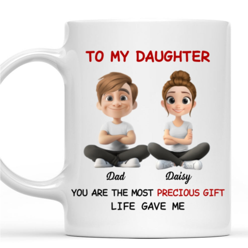 Custom Christmas & Birthday Gift for Daughter • My Precious Gift - Personalized Coffee Mug