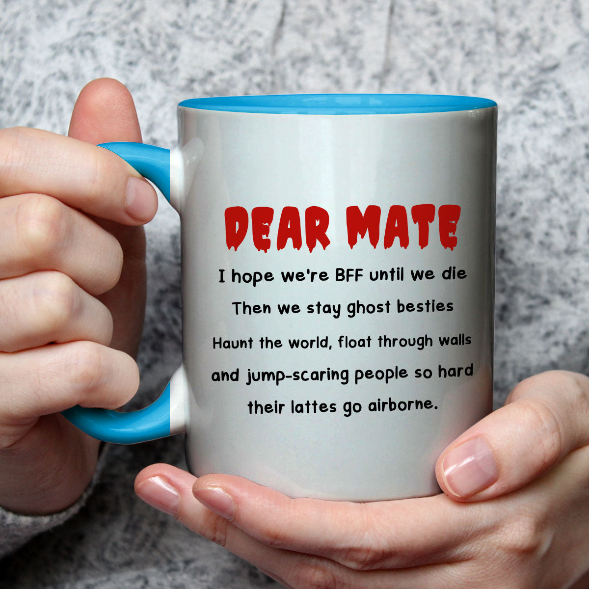 Custom Best Friend, Christmas & Birthday Friendship Keepsake Gift • Until We Die - Personalized Accent Mug