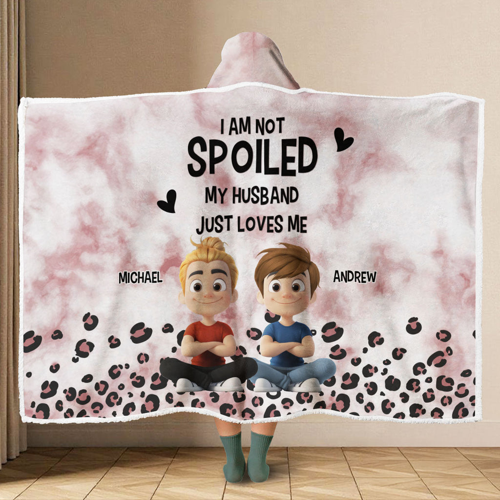 Just Loves You - Personalized Hooded Blanket