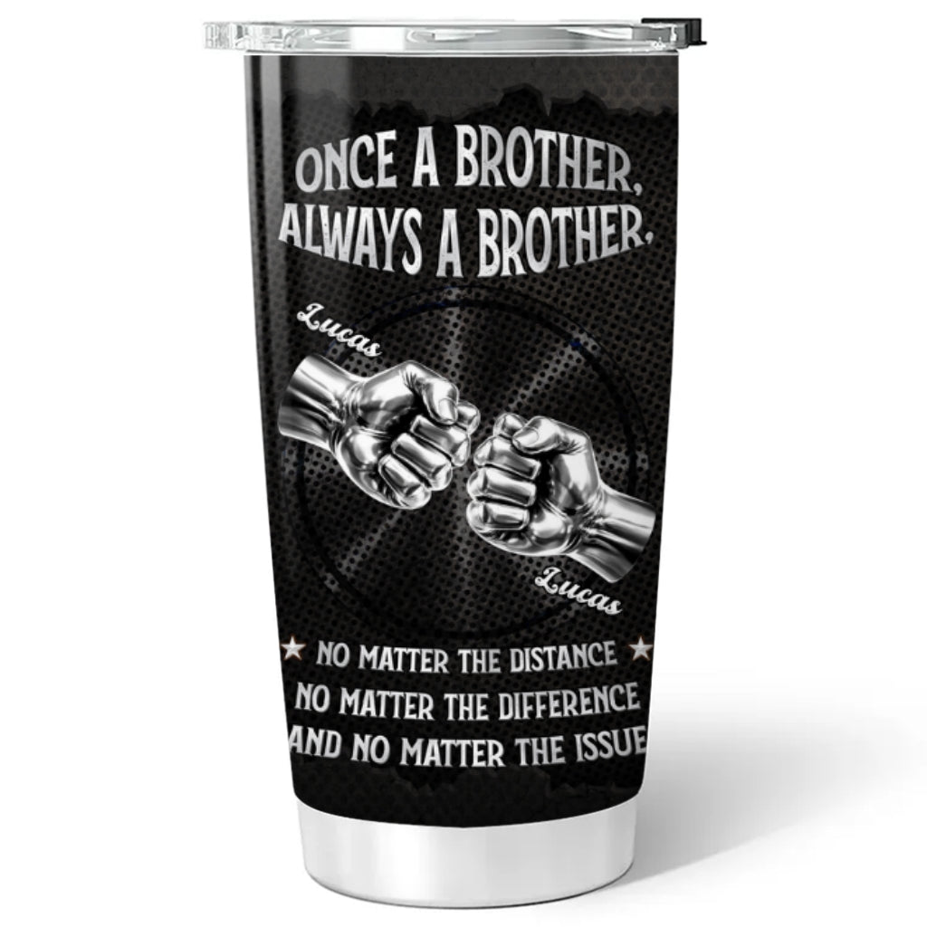 Custom Christmas Birthday Gifts For Brother • Always My Brother - Personalized Tumbler