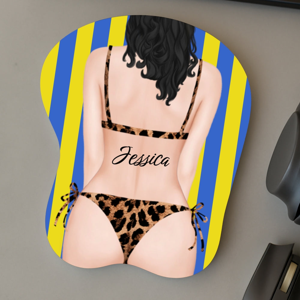 Naughty Girl - Personalized 3D Mouse Pad
