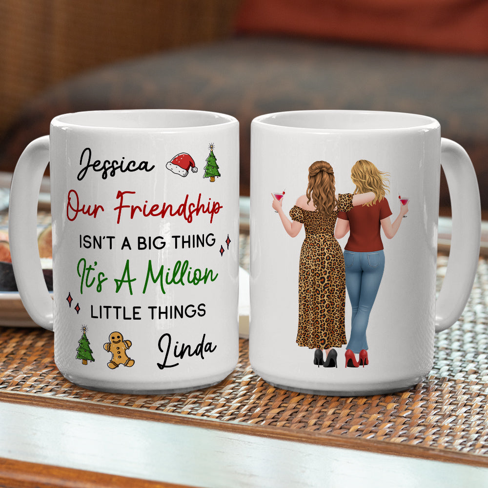 Custom Best Friend, Christmas & Birthday Friendship Keepsake Gift • Together We Create Little Magic - Personalized Coffee Mug