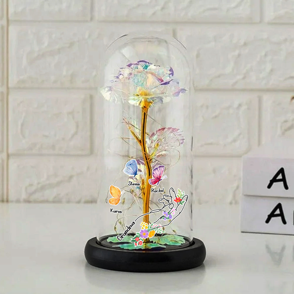 Garden Of Love - Personalized Sparkly Rose