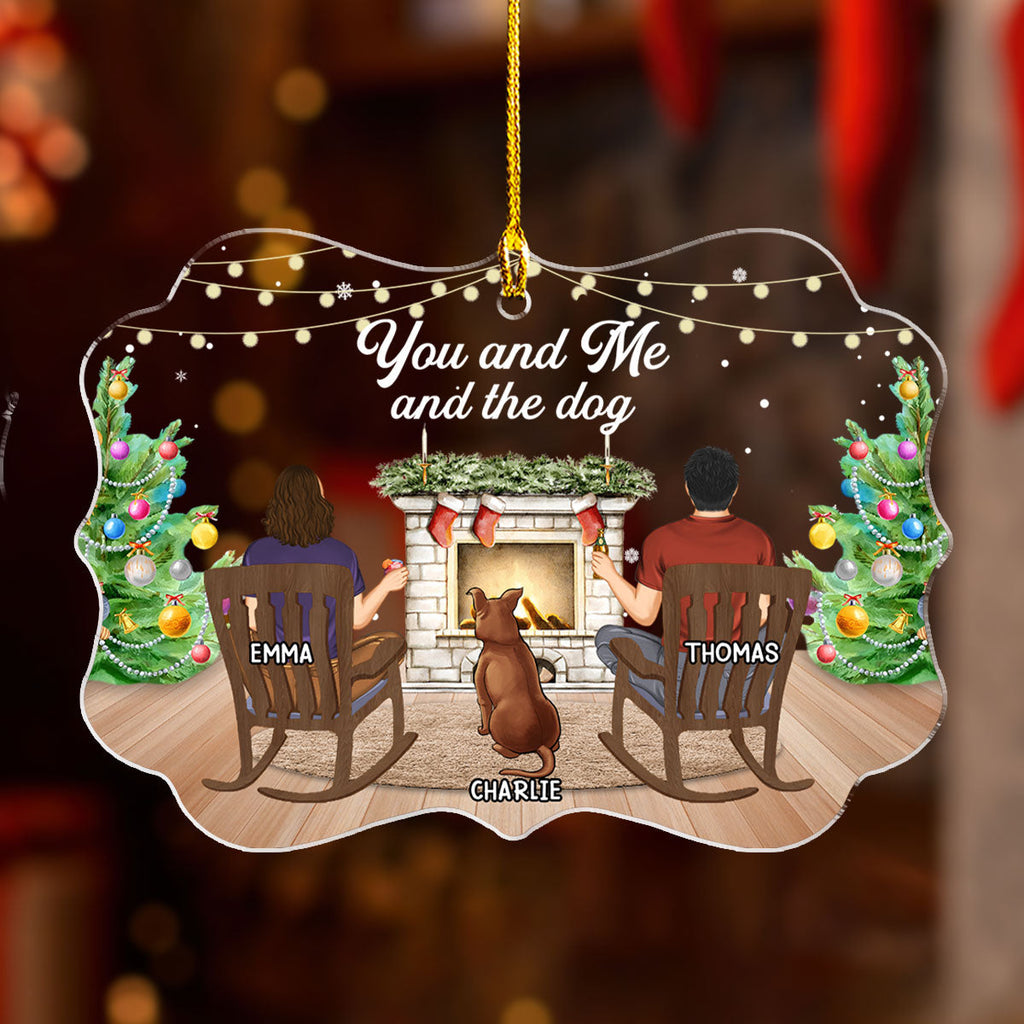 Custom Keepsake Christmas Ornament •  You And Me - Personalized Acrylic Ornament