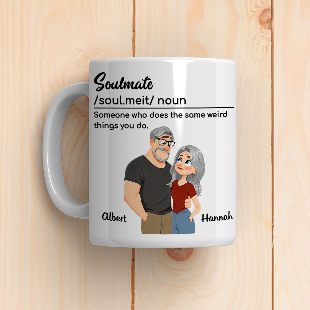 Custom Anniversary Keepsake Gifts For Couple • What Soulmates Do - Personalized Coffee Mug