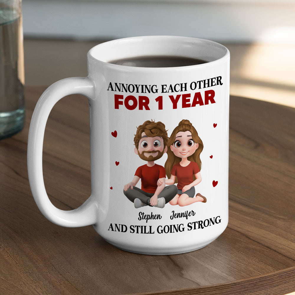 Custom Anniversary Keepsake Gifts For Couple • Couple Annoying For Years - Personalized Coffee Mug