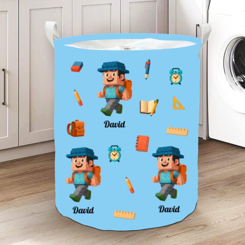 School Time - Personalized Basket