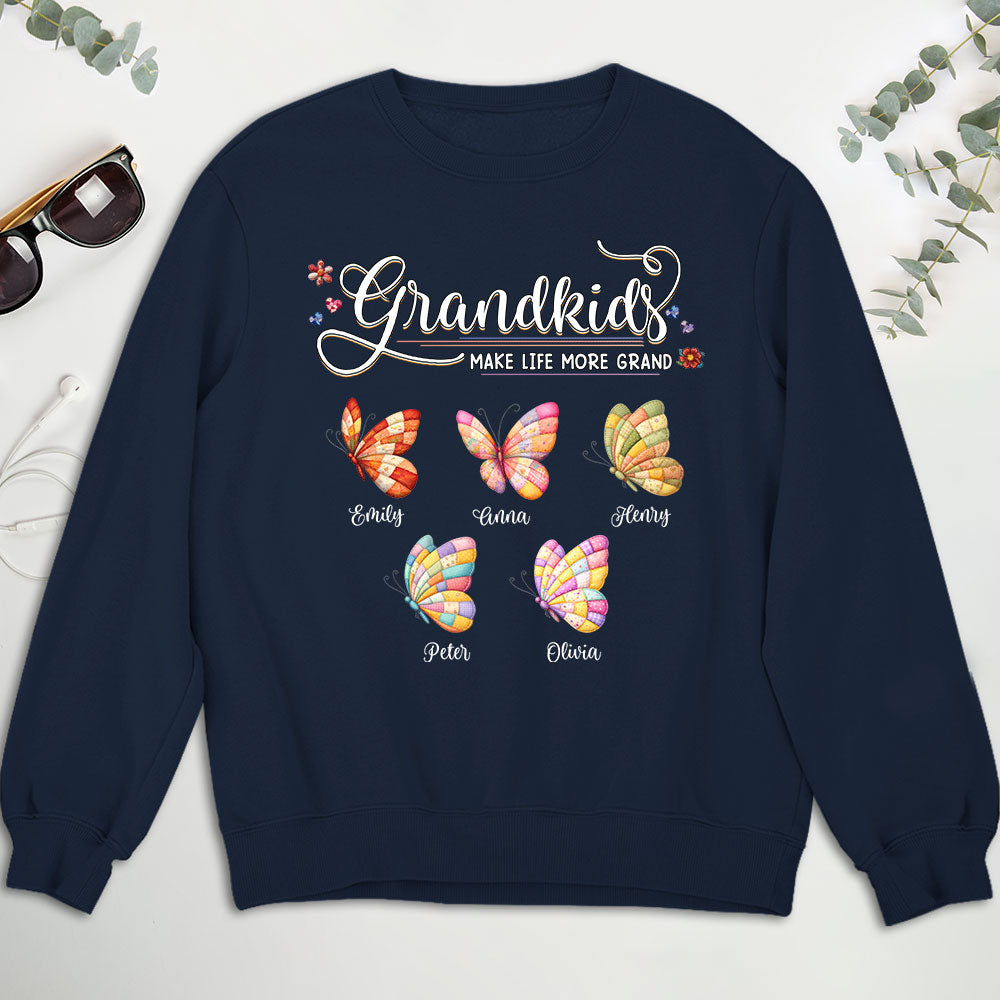 Custom Mother's Day Gift for Mom & Grandma • Grandma Butterflies - Personalized Shirt