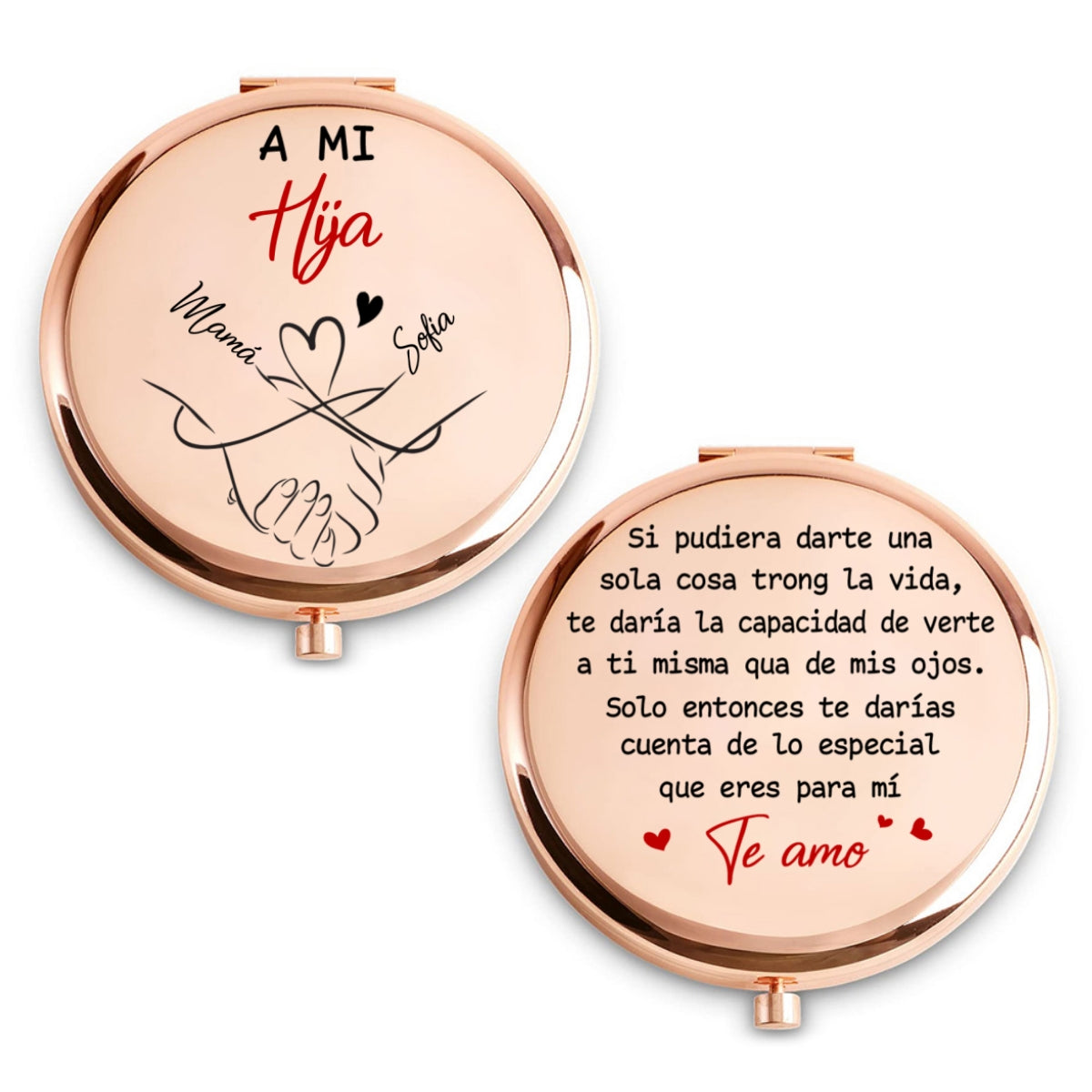 Lo Especial Que Eres Para Mí - Espejo De Bolsillo Personalizado