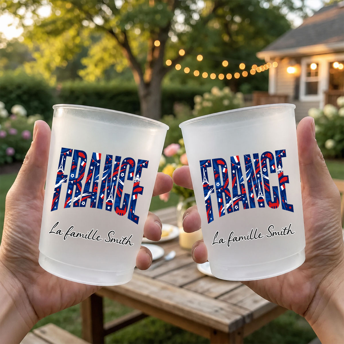 Support Your Country - Personalized Frosted Cup